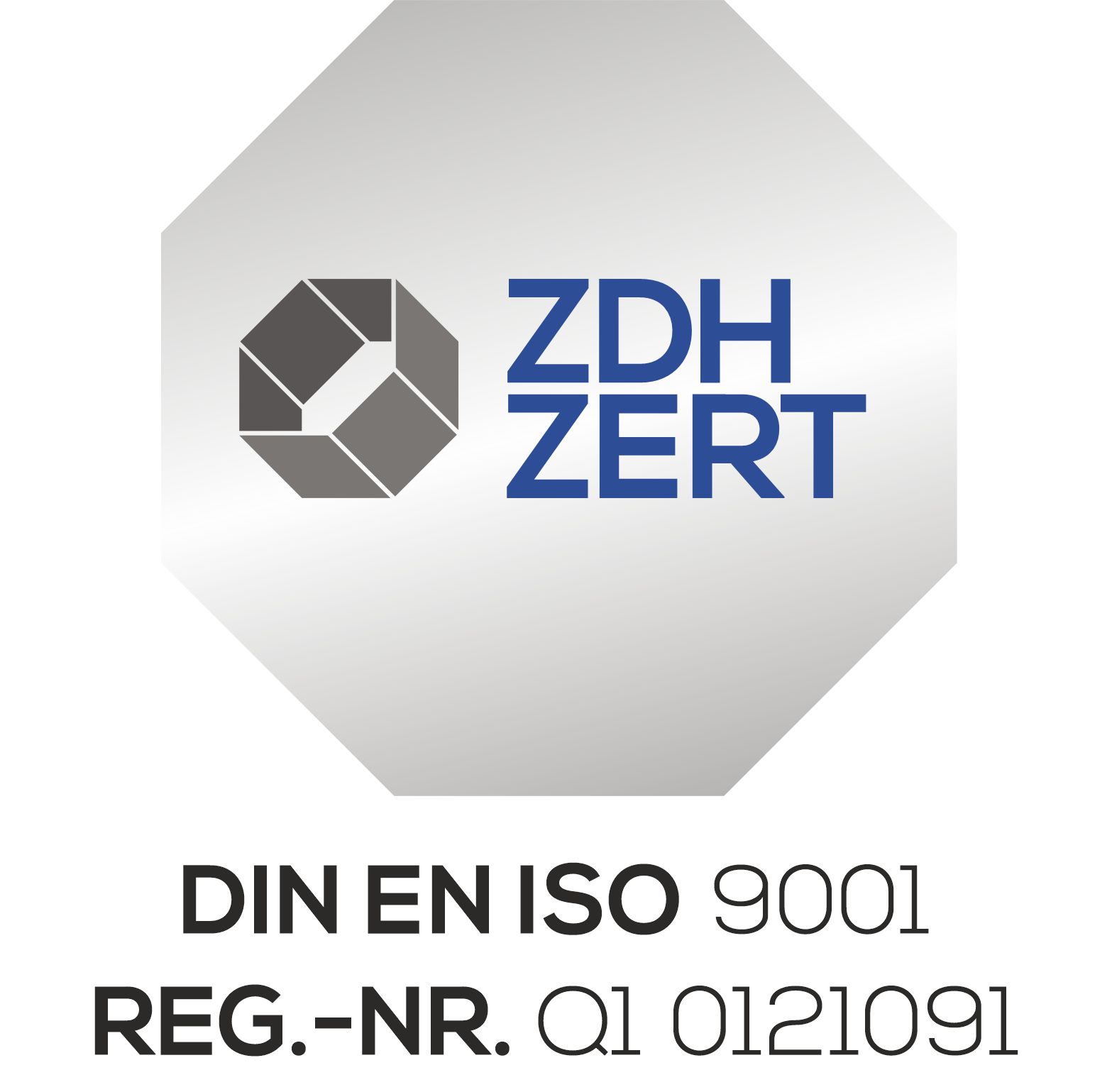 DIN EN ISO 9001 – certification obtenu