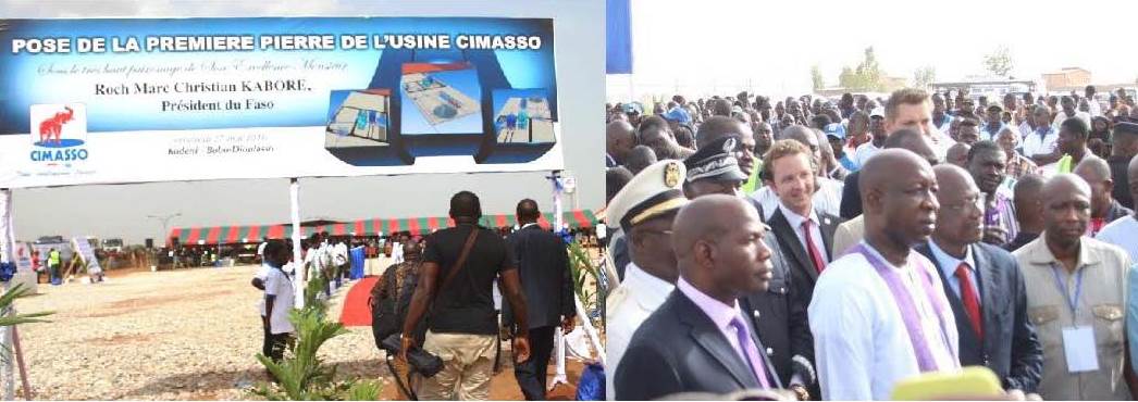 Grundsteinlegung und erster Spatenstich für CIMASSO in Burkina Faso