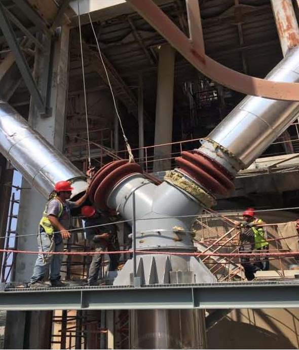 New hot gas system for a coal mill in Lebanon